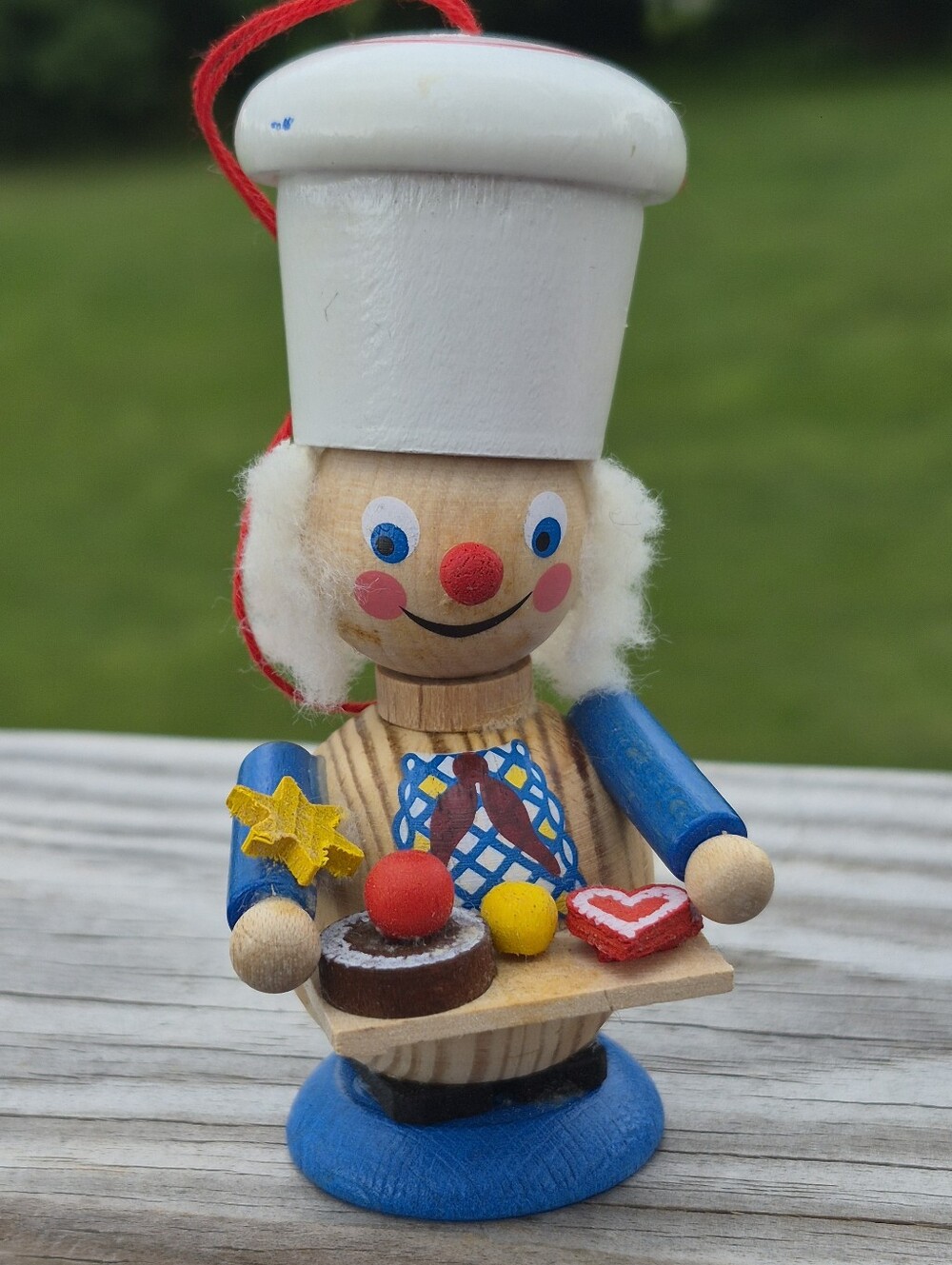 Vintage Steinbach West Germany (No Label) Wooden Christmas Ornament Baker German